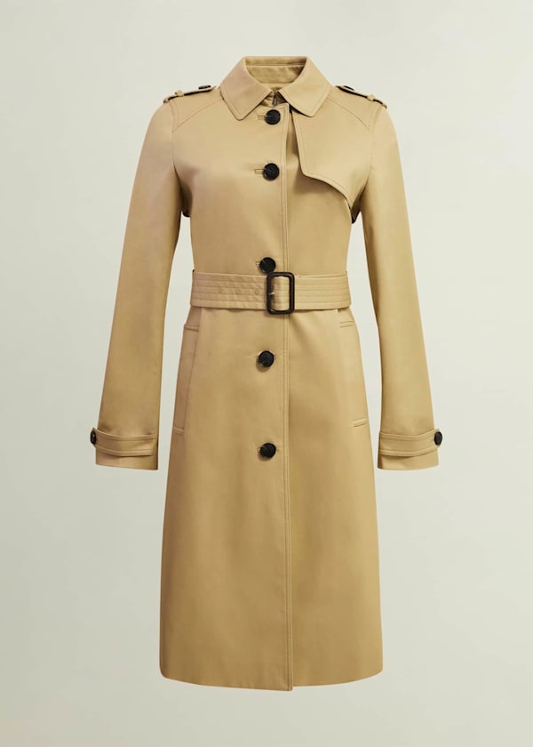 Hallie Shower Resistant Trench Coat