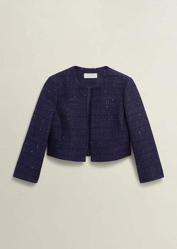 Prisha Sequin Tweed Jacket