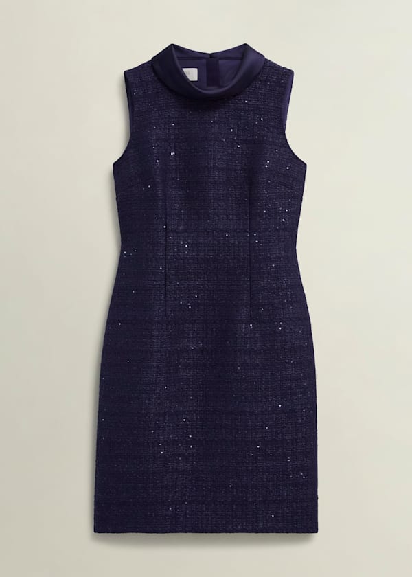 Prisha Sequin Tweed Dress