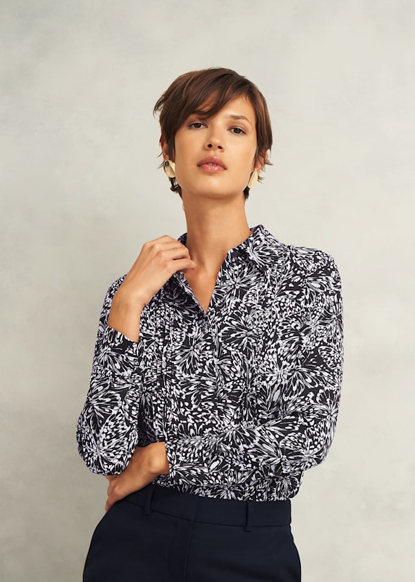 Long sleeve dress blouses clearance