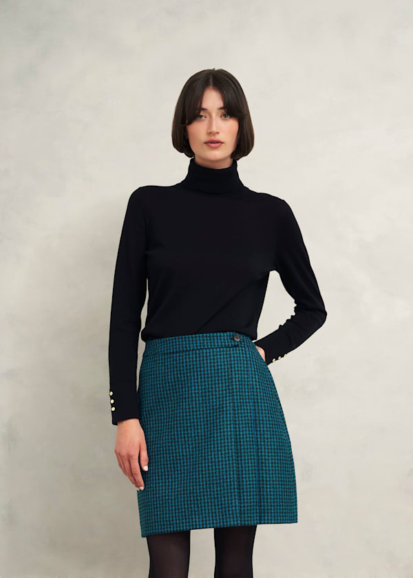 Leah Wool Kilt Skirt