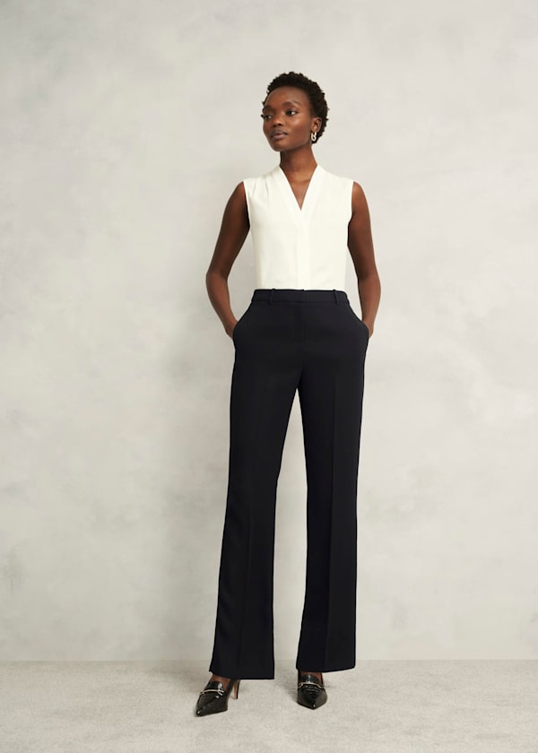 Ladies straight leg trousers shop
