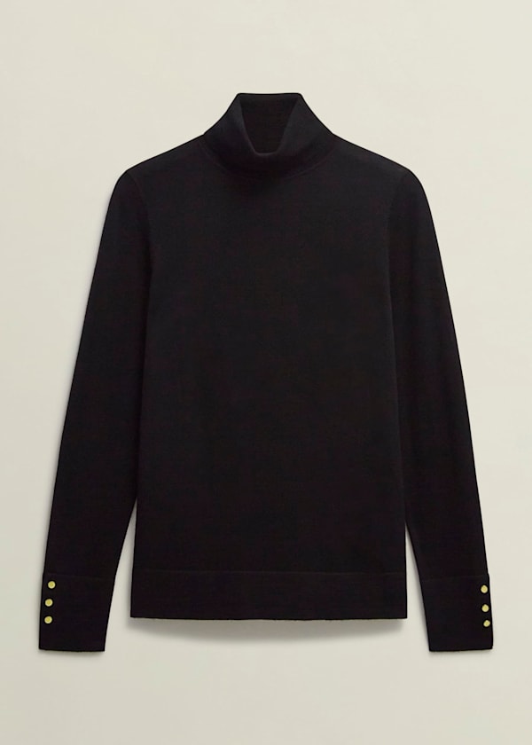 Lara Merino Wool Roll Neck Sweater