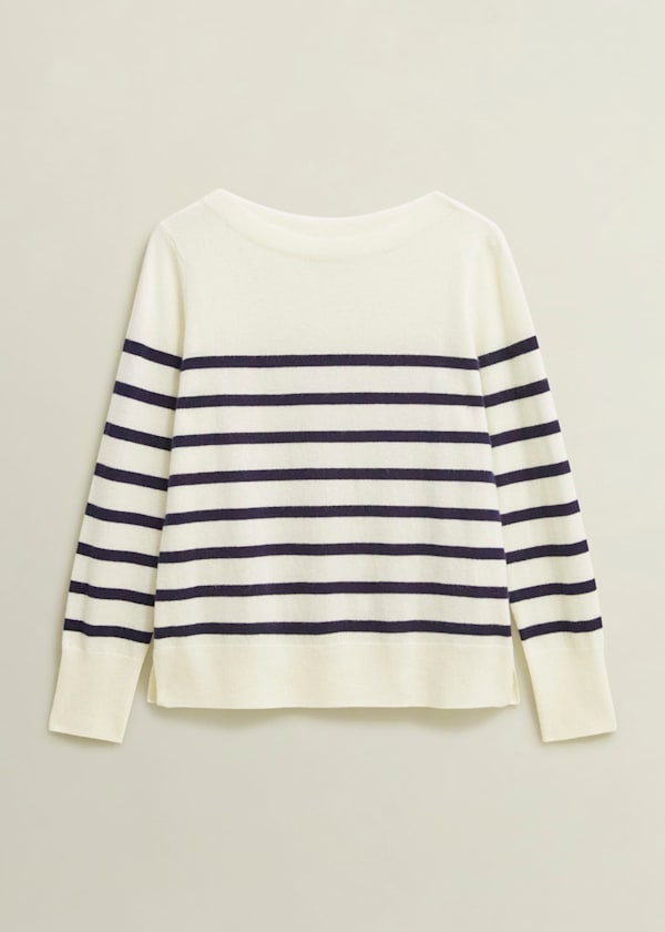 Larina Cashmere Stripe Sweater