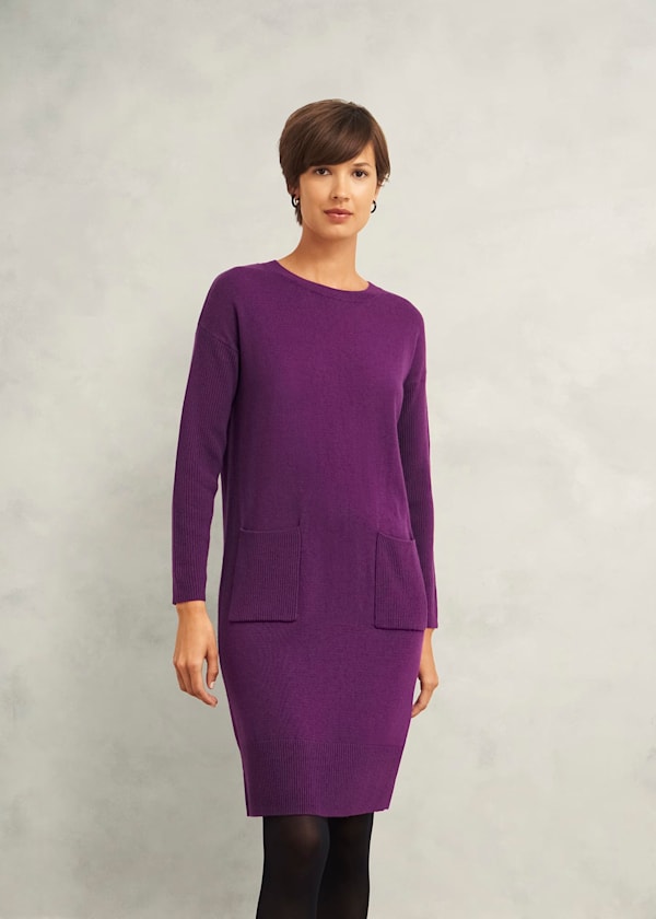 Devora Knitted Dress with Cashmere