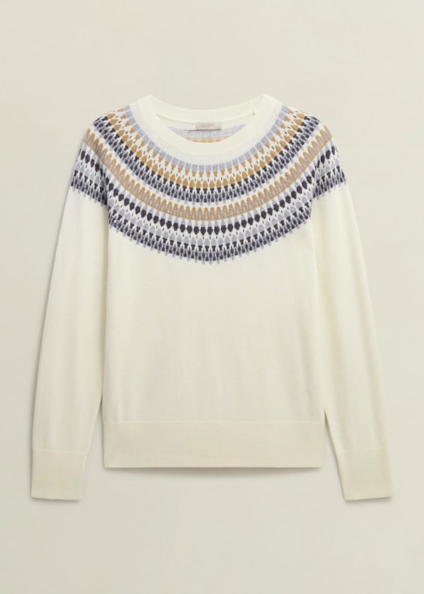 Greta Fairisle Jumper With Cashmere