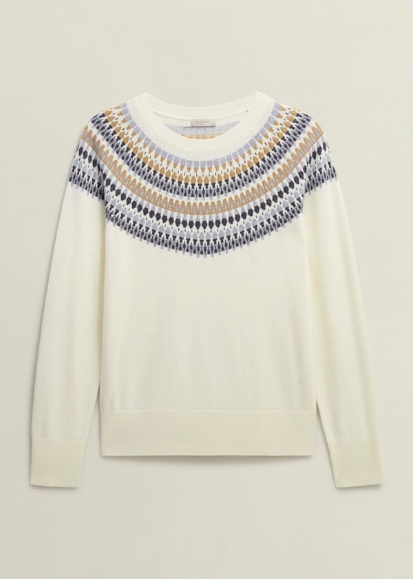 Greta Fairisle Jumper with Cashmere