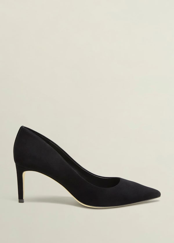 Leila Suede Court Shoes