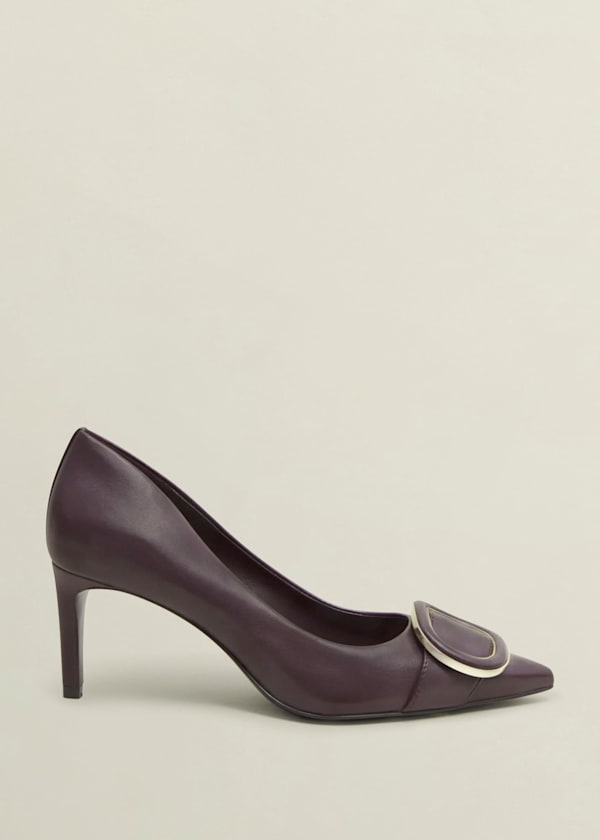 Martie Leather Court Shoes