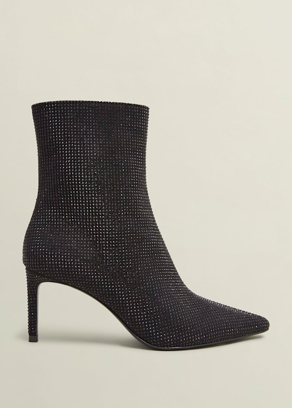 Cassia Jewelled Ankle Boots