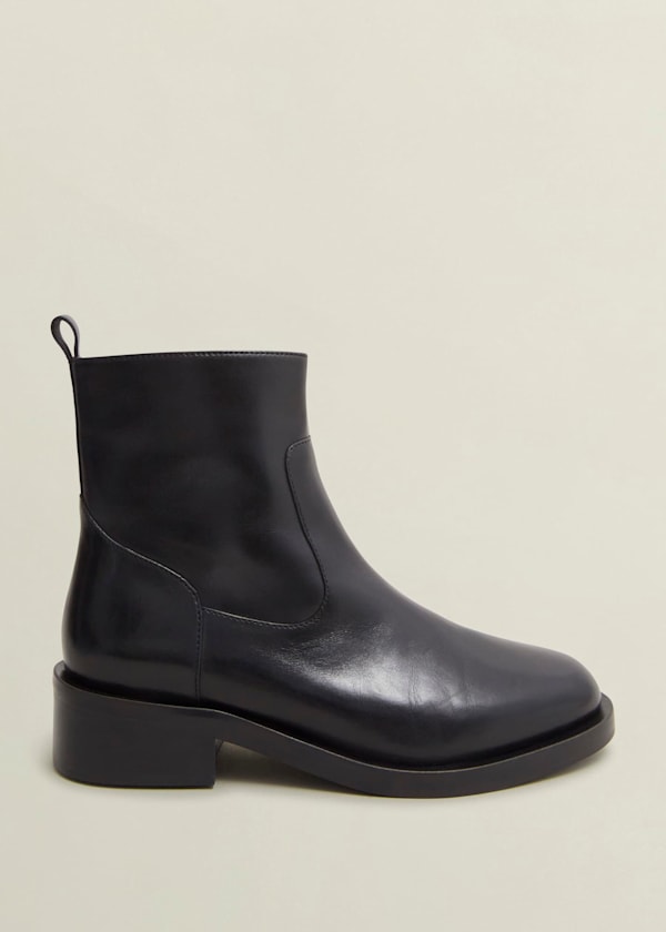 Georgie Leather Ankle Boots