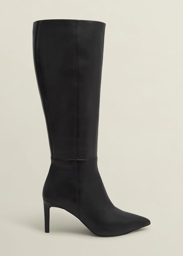 Aliya Leather Knee Boots