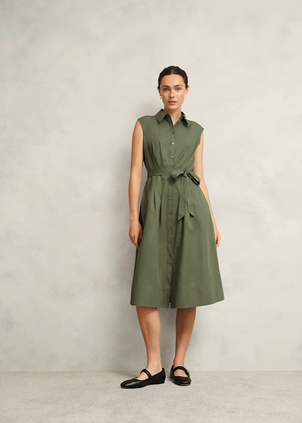 Sage Green Veronica Shirt Dress