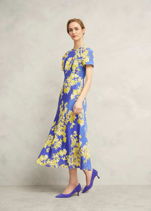 Petite Ann Embellished Silk Dress