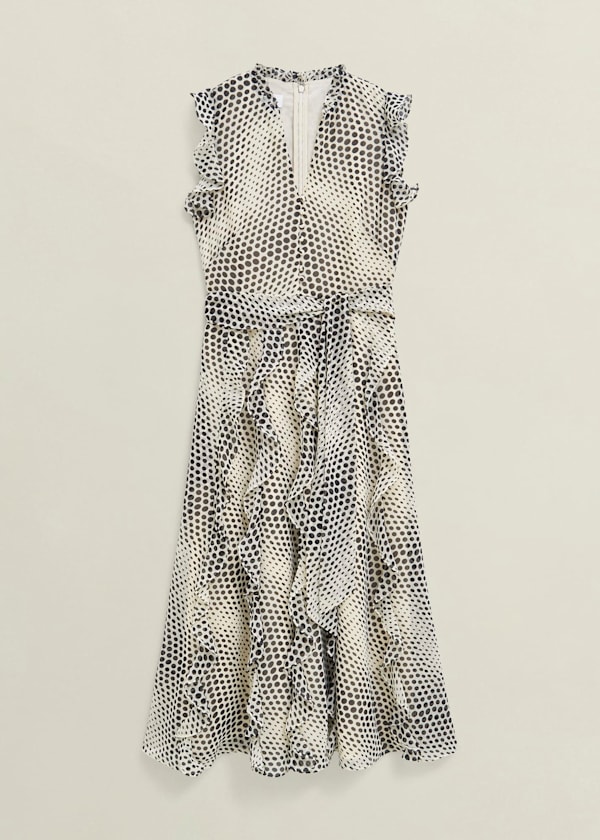 Nina Ruffle Midi Dress