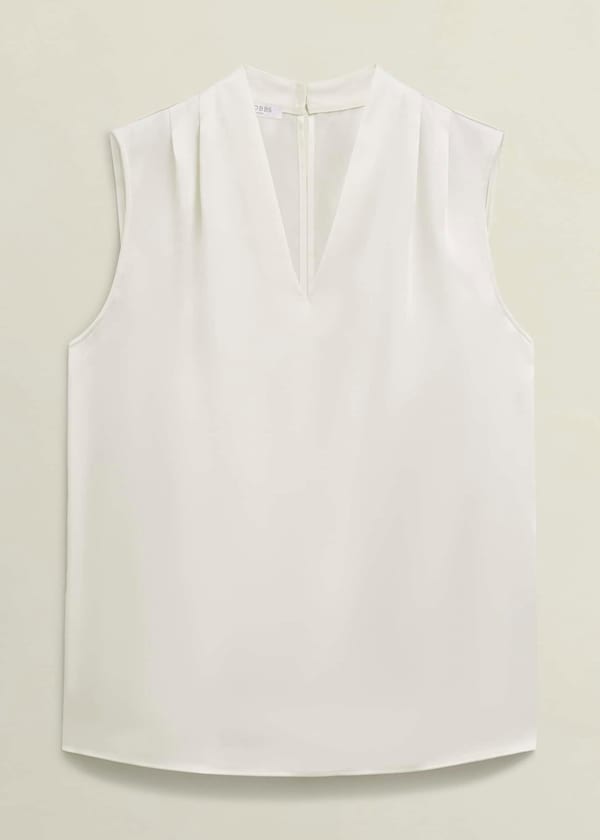 Ivory Nina Satin Blouse