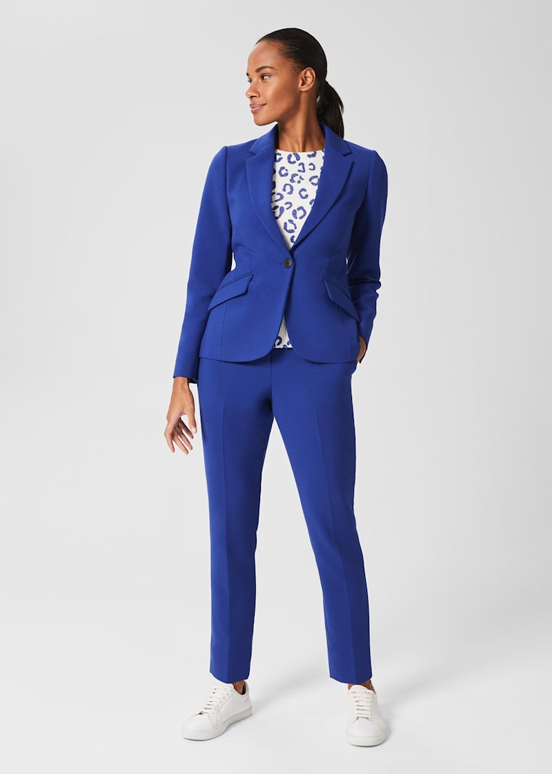 Cobalt blue suit womens shop