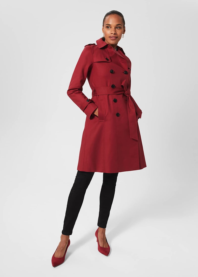 Invest in a red trench this season