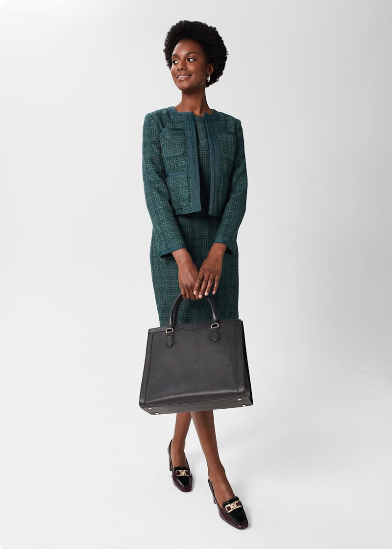 Estella Tweed Dress Suit Outfit |