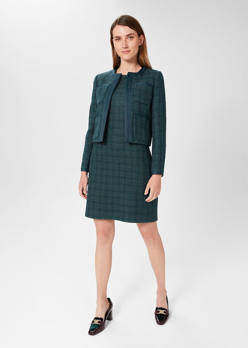 Estella Tweed Dress Suit Outfit |